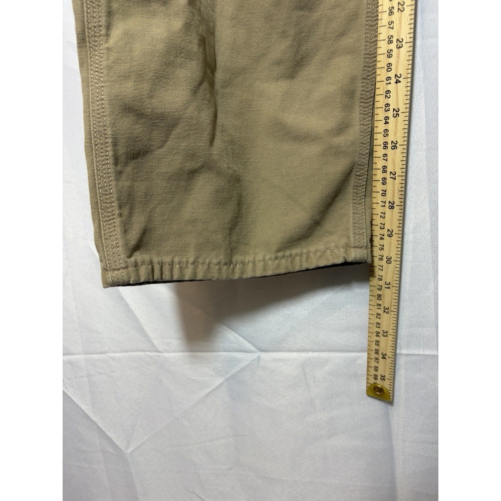 Carhartt FR Pants Mens 38x32 Beige Flame Resistant Canvas Work Carpenter CAT 2 - Picture 15 of 16